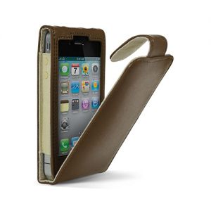 Чехол Cygnett Lavish Ultra-Soft Leather Case Brown for iPhone 4 (CY0089CPLAV)